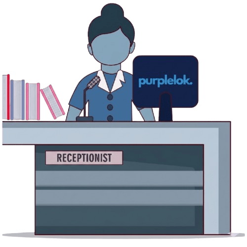 Receptionist animated picture